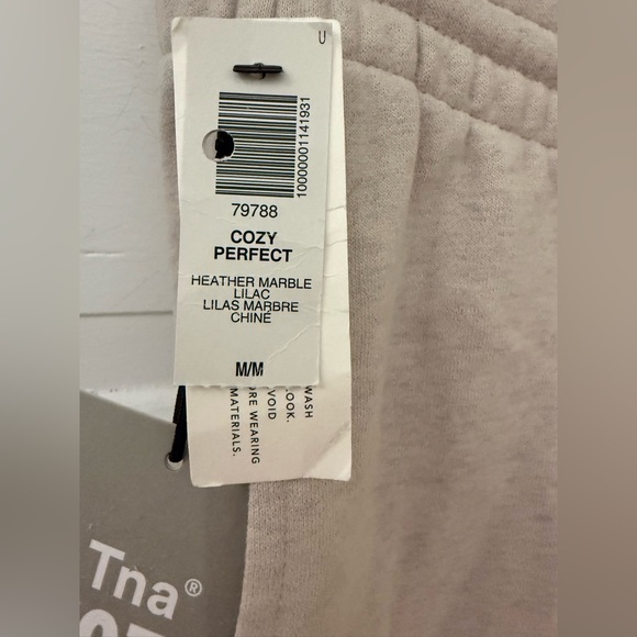 Aritzia TNA Cozy Sweatfleece Perfect Fit Heathered Marble Lilac M - Picture 5 of 5